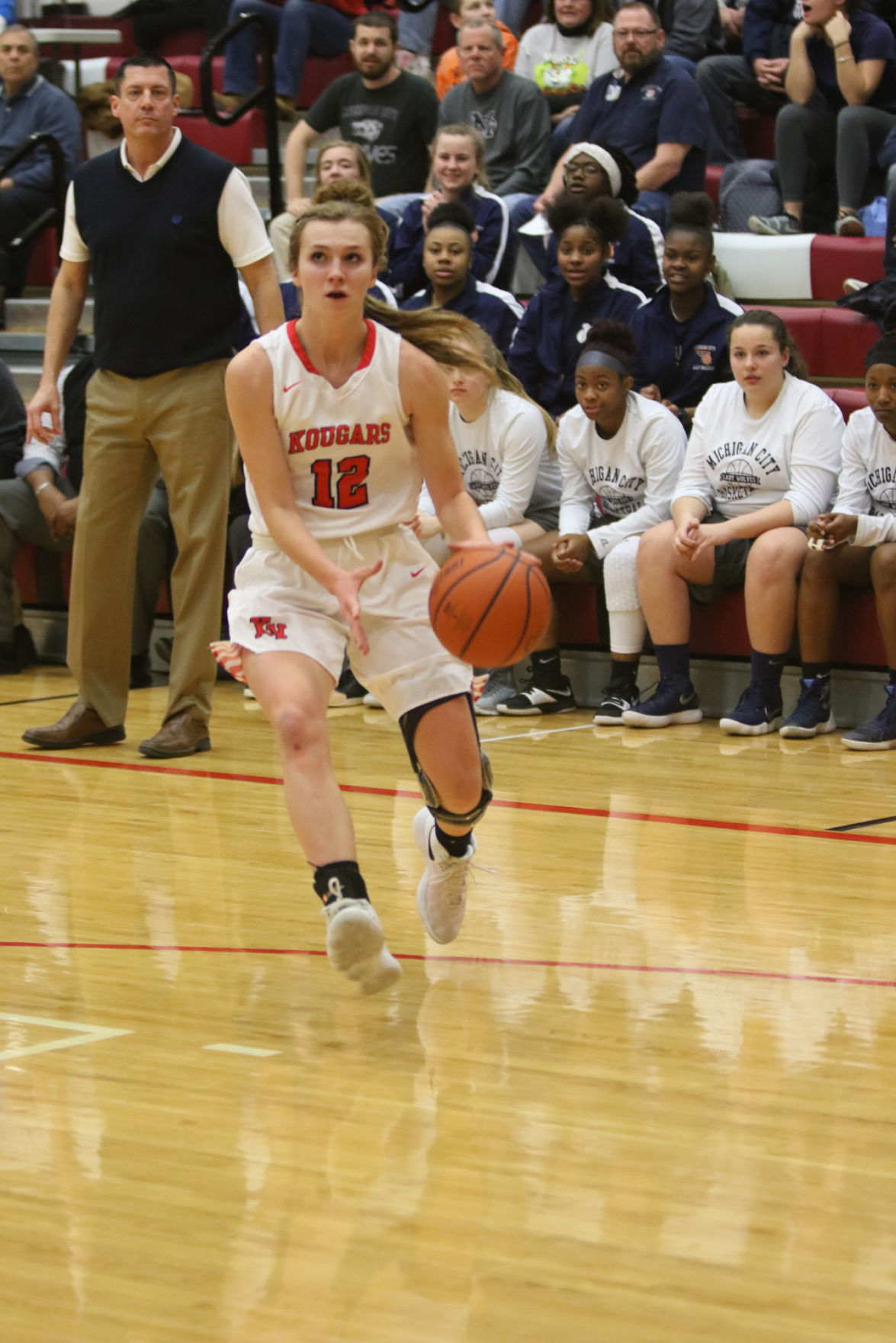 Gallery: Girls basketball sectional - Kankakee Valley vs Michigan City